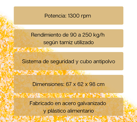 Características  molino