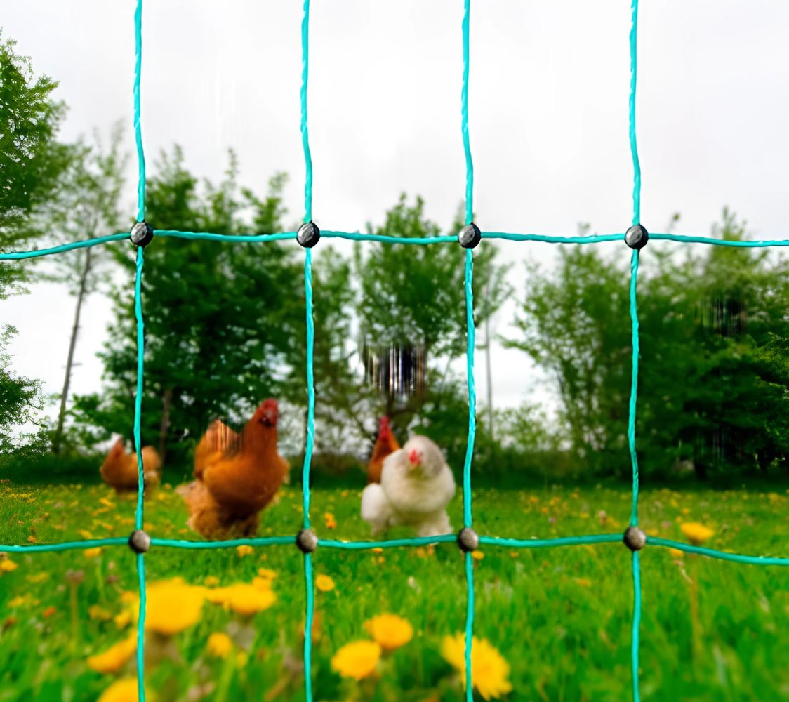 malla para contener a las gallinas	