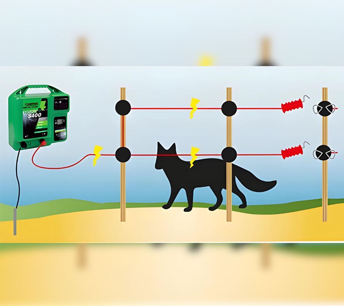 montaje de cercado eléctrico	