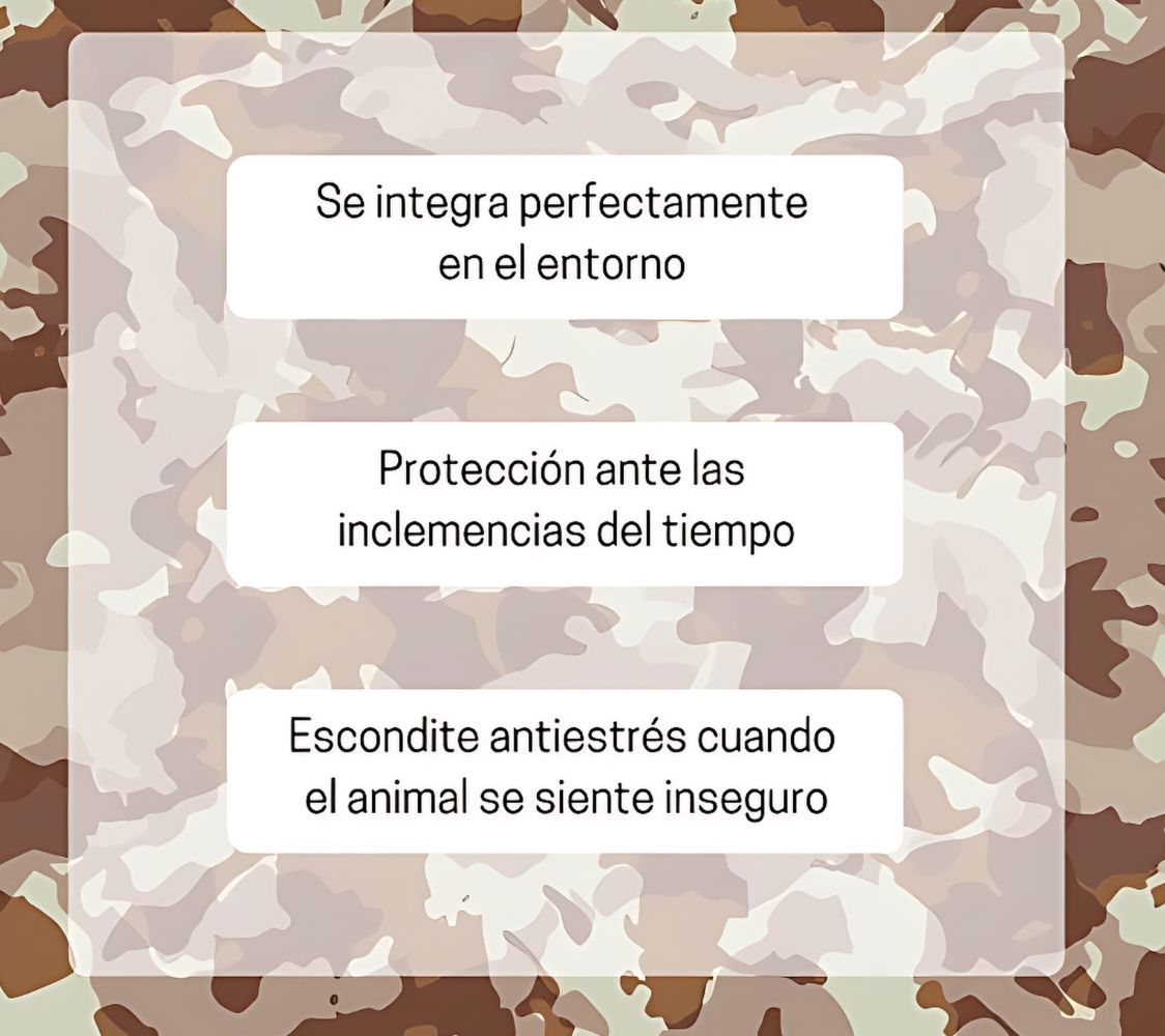 Escondite cortavientos para aves	