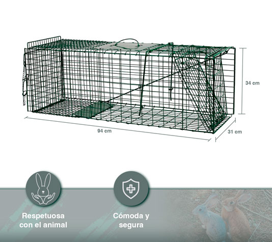 Jaula trampa para gatos, perros