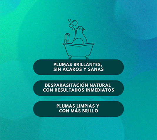 sales de baño para aves