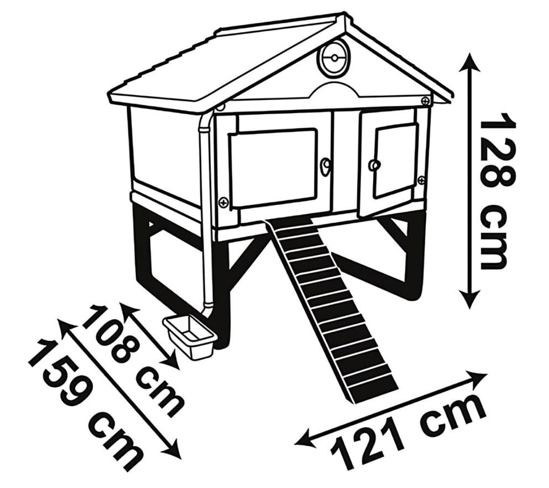 Dimensiones gallinero para niños	