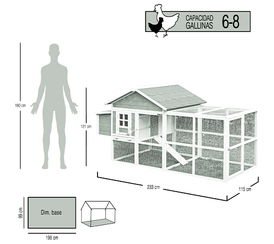 medidas gallinero
