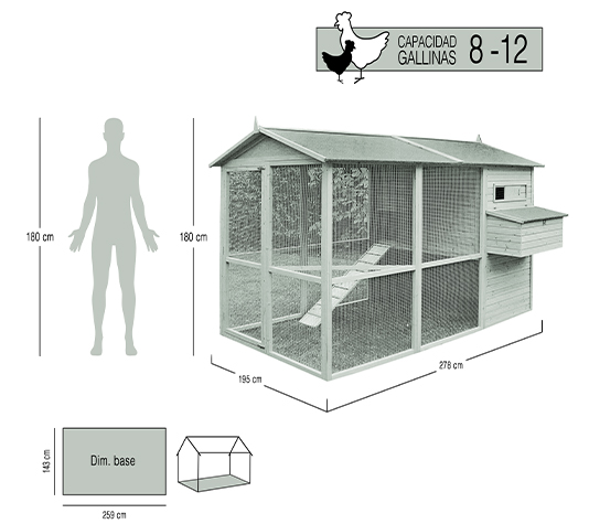 medidas gallinero Oslo