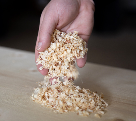 viruta madera gallinas