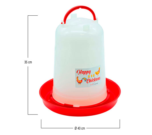 Bebedero sifónico 10 litros gallinas