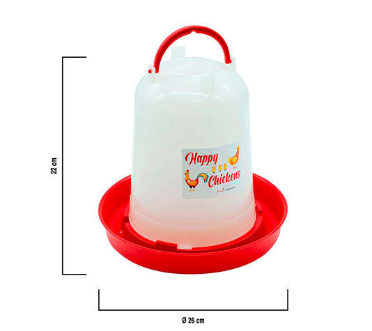 bebedero de plastico para pollos