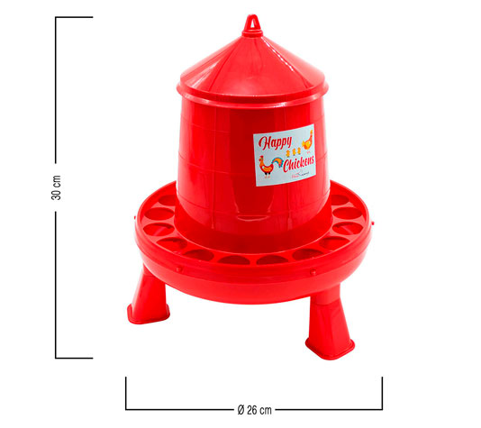 tolva de plastico con patas pequeña