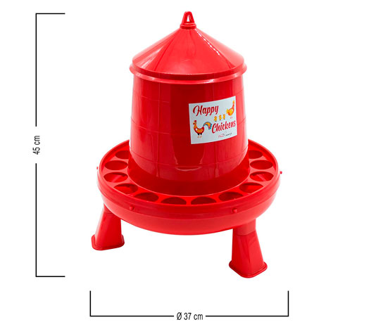 tolva de plastico con patas grande