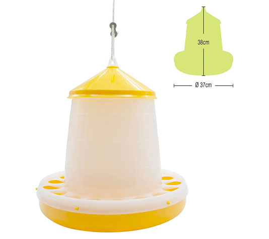 comedero bio 8 kg para gallinas y otras aves