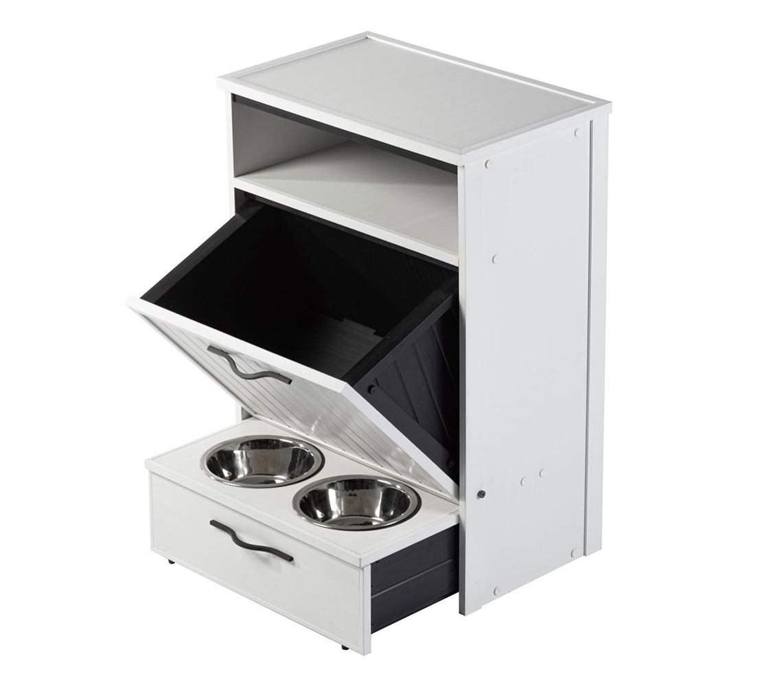 comedero para perros con almacenamiento