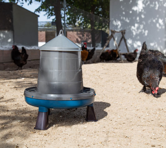 Tolva aves plástico reciclado