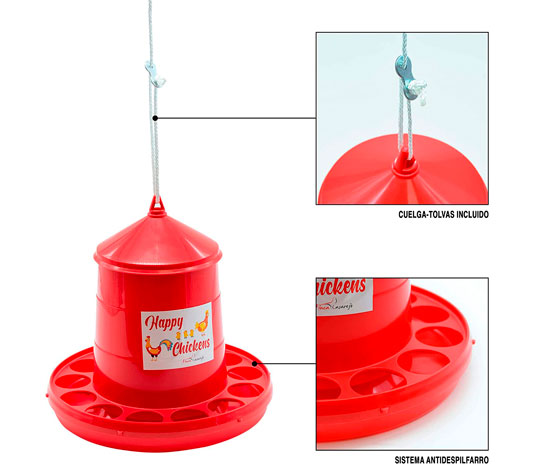 Especificaciones tolva gallinas