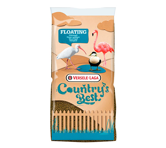 comida flotante para patos