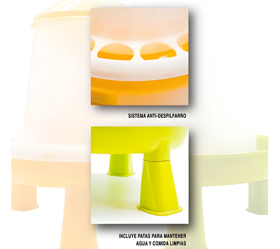 comedero y bebedero paras aves de corral	