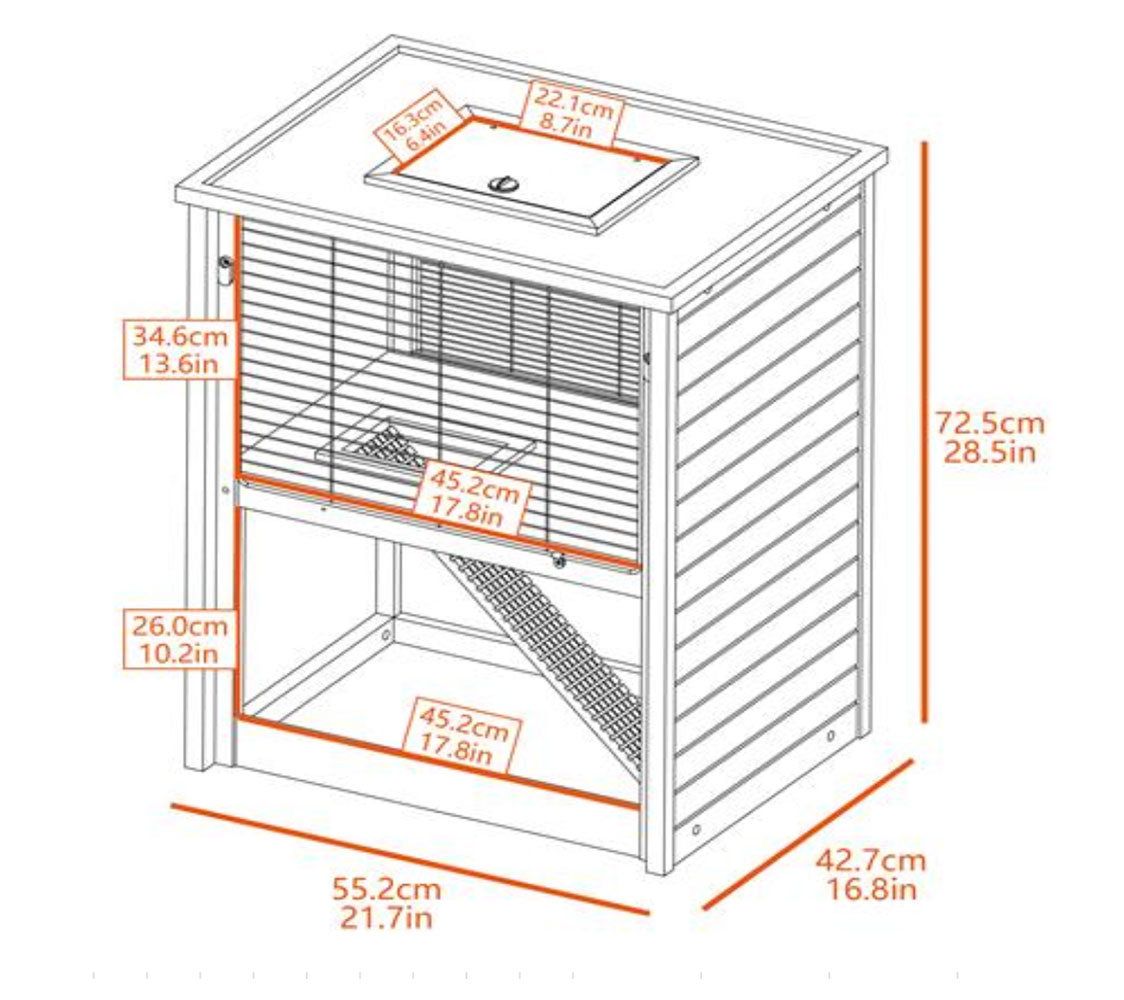 dimensiones jaula para hamsters