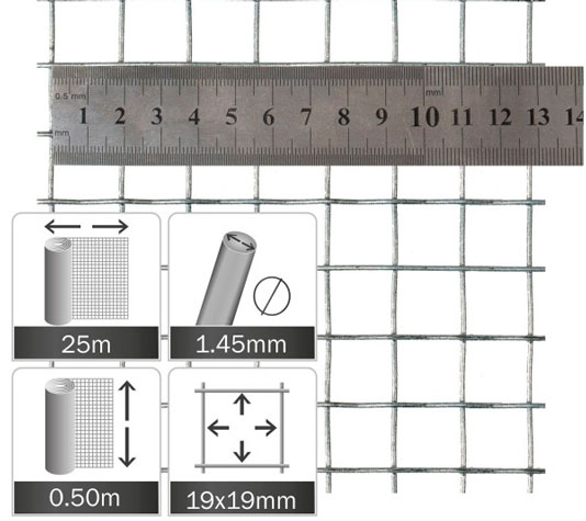 Malla electrosoldada ideal para voladera o jaula