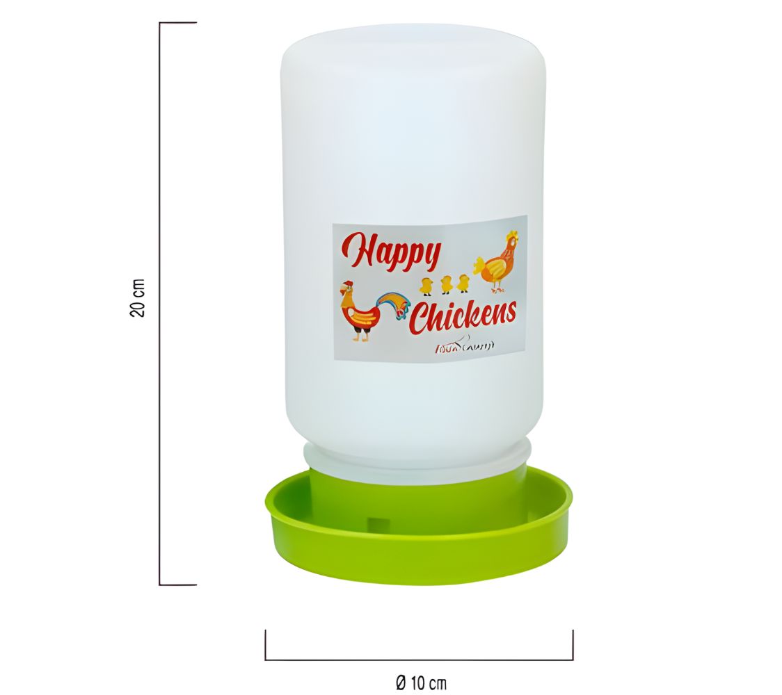 Bebedero en plástico transparente	