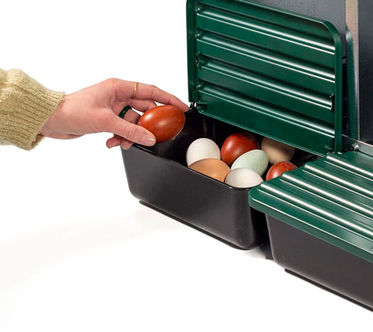 ponedero para gallinas de 3 huecos inverso