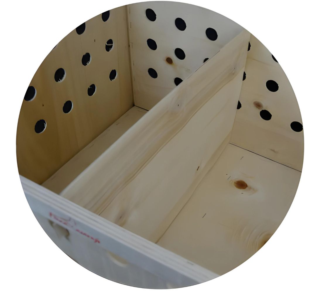 separador para transportin de madera	