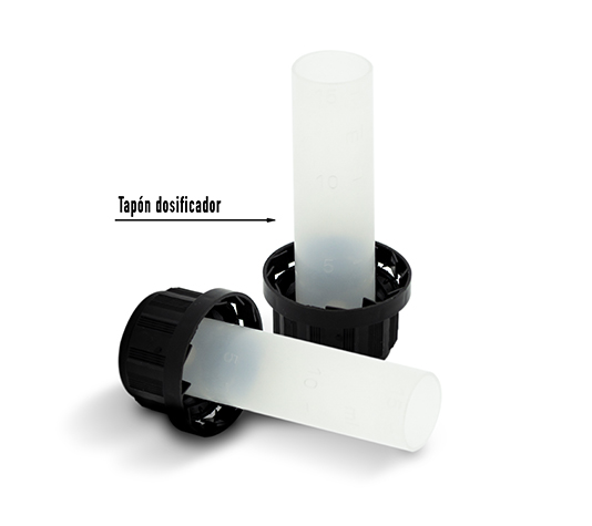 tapón dosificador productos solución contra parásitos internos aves