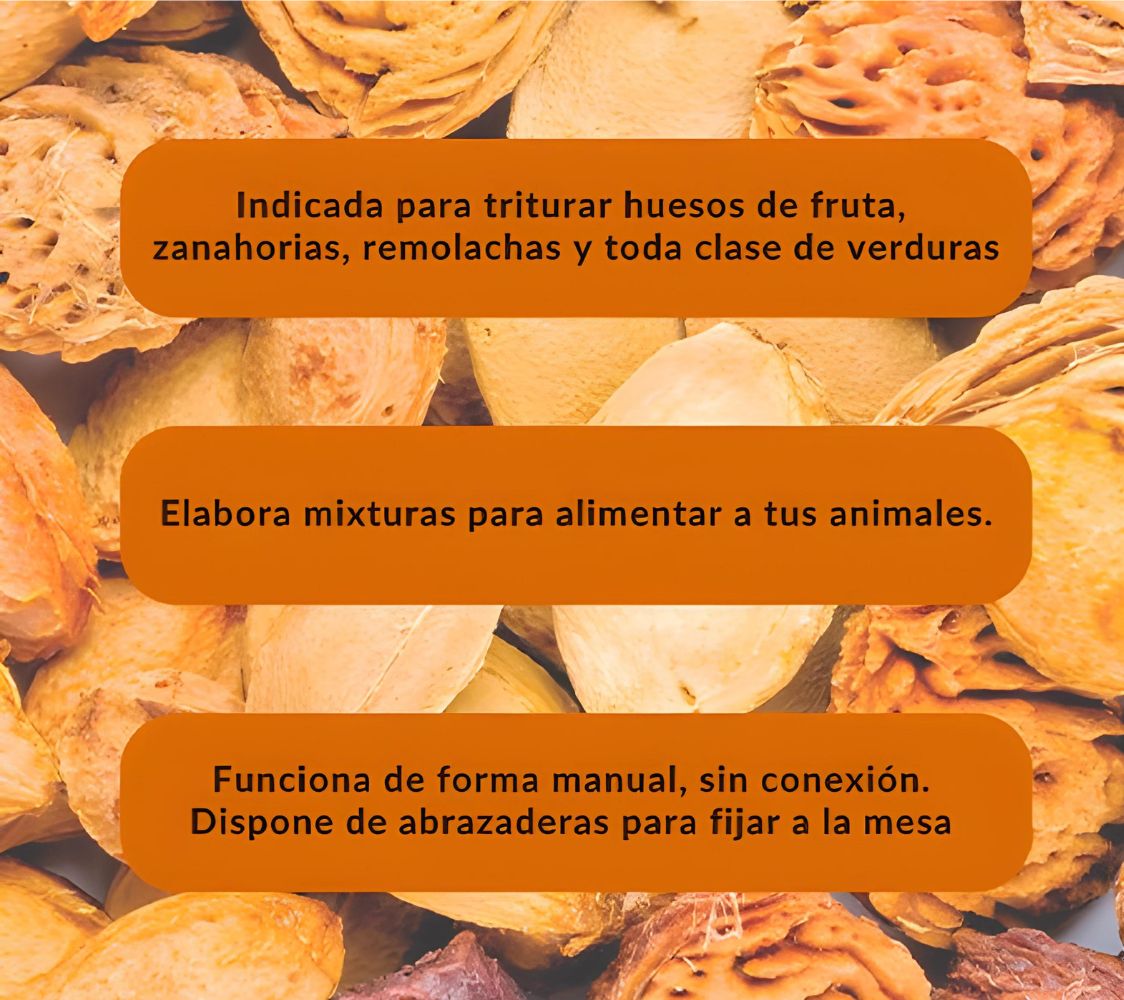 trituradora manual de alimentos	