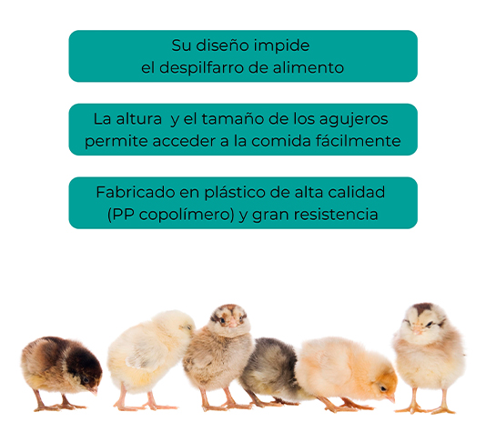 Comedero para pollos 