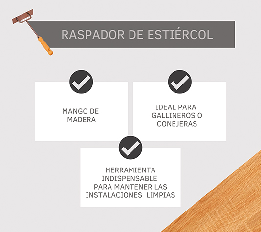 rastrillo para estiércol