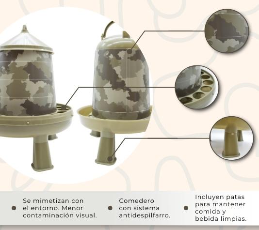 bebedero y comedero para el campo