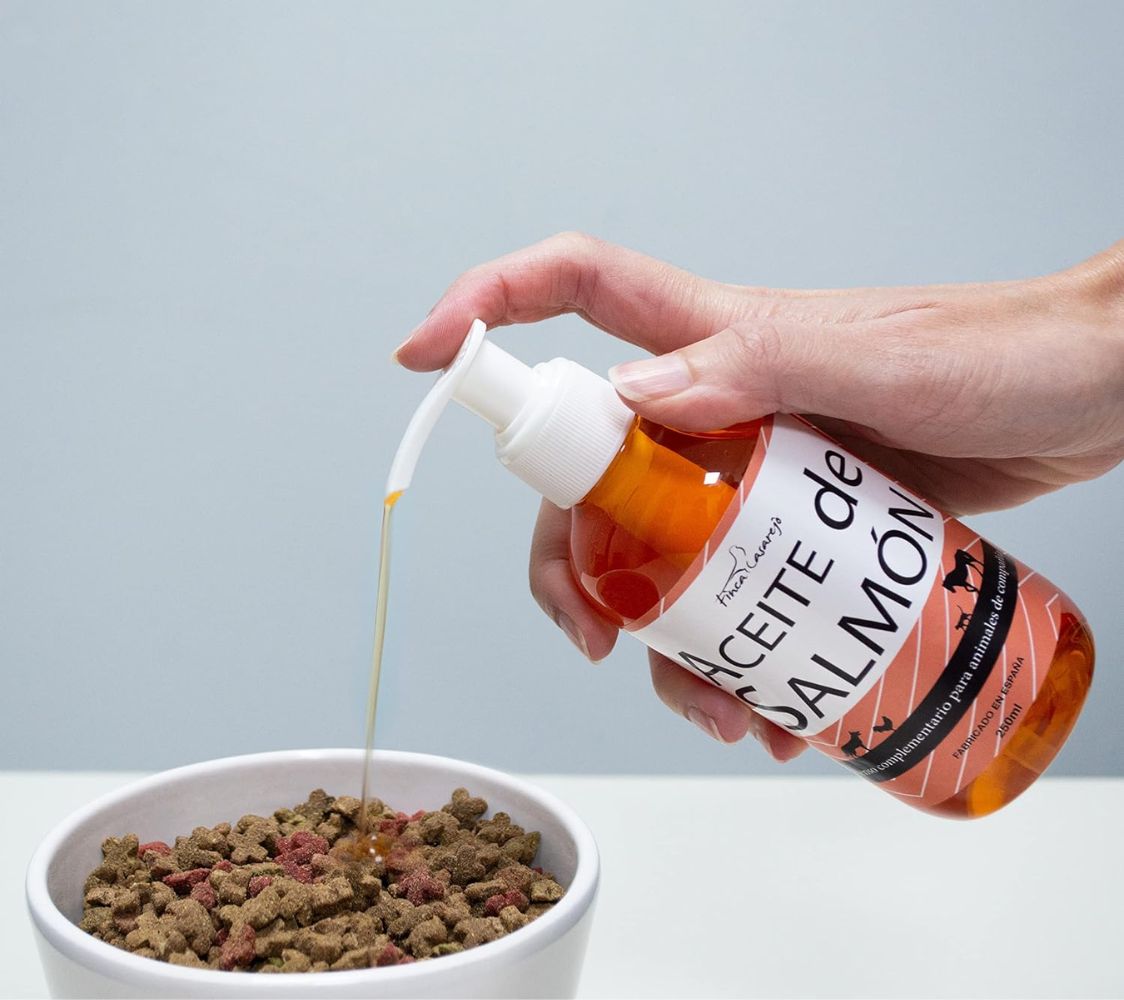 aceite de salmón que fortalece a los animales	