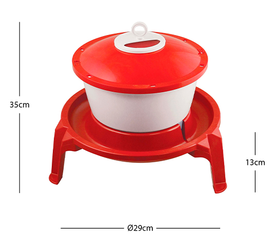 bebedero gallinas 6 litros