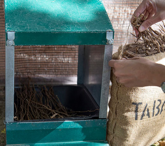 nido gallinas fibra de tabaco